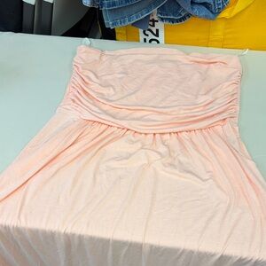 Grace Karin plus size Peach Strapless Dress 2XL new